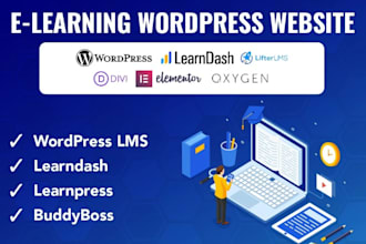 develop wordpress lms, learning management system, learndash, elearning, element