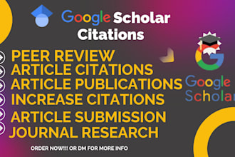 increase google scholar citations, backdated citation peer review
