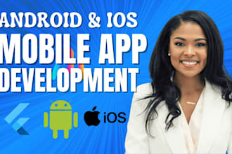 develop android app ios app flutter react app mongodb firebase xano webview app