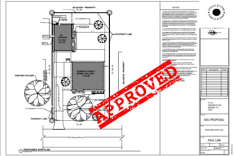 draw architectural plan, structural plan, adu, shed, garage, mep for city permit
