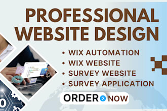 develop an high quality overall, wix email automation , survey reward  website