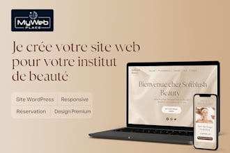 create a modern and elegant website for your beauty or wellness business