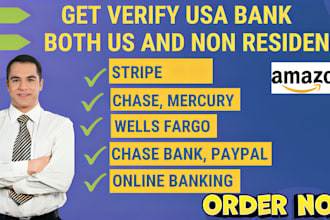 create USA bank for US and non US resident to open ecommerce store