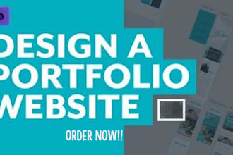 design stunning portfolio website for your brand,  author website personal site