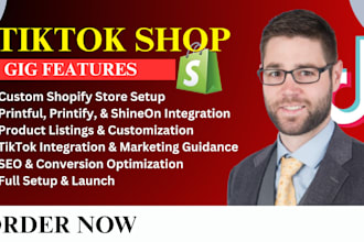 set up your tiktok shop, shopify print on demand redesign shopify store