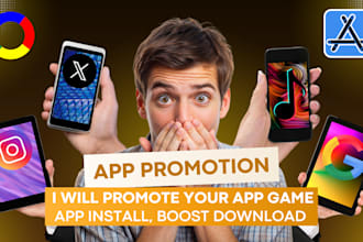 do professional app promotion, mobile app promotion, app install