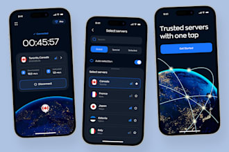 develop, fix vpn app and admin panel and vpn protocols with payment integration