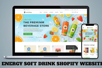 build refreshing beverage, energy drink, smoothies and juice shopify website