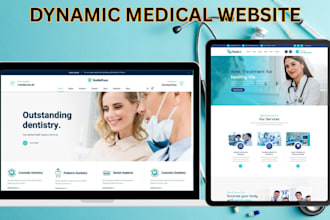 build dynamic medical website healthcare website doctor website clinic website