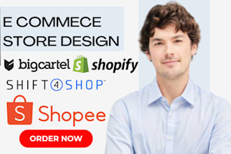 design big cartel shopify store shopee shopify store,shifts4shop ecommerce store