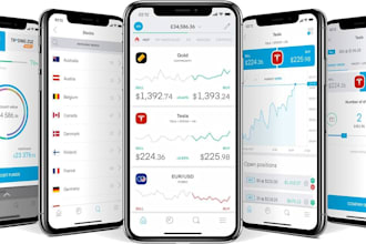design forex trading  app crypto trading app trading website