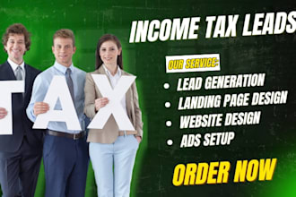 income tax leads finance website tax finance leads generation income tax leads