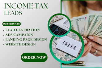 income tax leads finance website tax finance leads generation tax leads