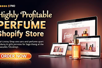 design highly profitable perfume shopify store fragrance cosmetic beauty website