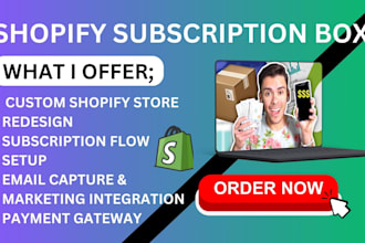 create shopify subscription box build custom shopify store design