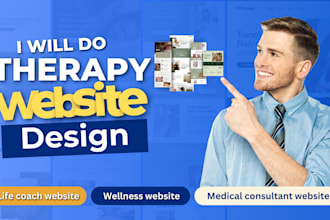 design therapy life coach wellness psychology and medical consultant website