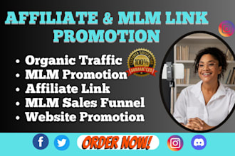 do mlm link promotion, mlm sales funnel, website promotion, lead generation