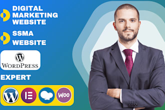 design ssma website digital marketing agency website wordpress elementor