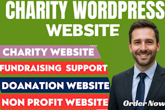 nonprofit website for charity, donation, fundraising, 501c3 crowdfunding and ngo
