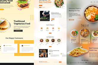 create resturant booking and food delivery website with food ordering