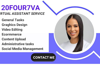 be creative virtual assistant graphics design and video editing for social media