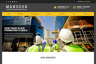 design contractor, construction, hvac, cleaning, plumbing solar roofing website