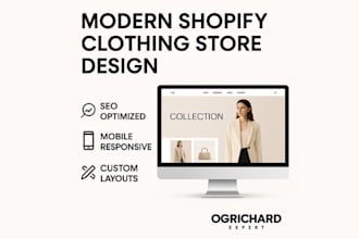 build a modern streetwear clothing shopify store for your fashion brand