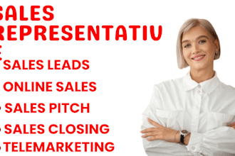 sales closer sales rep sales agent be your virtual assistant telemarketing