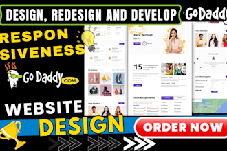 redesign godaddy website design godaddy fix godaddy website redesign