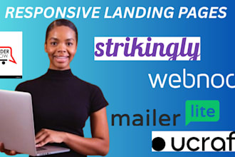create responsive landing pages on webnode strikingly ucraft and mailerlite