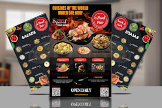 design restaurant menu design, food menu, restaurant flyer