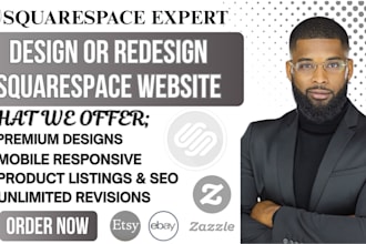 squarespace website design or redesign squarespace business online store SEO