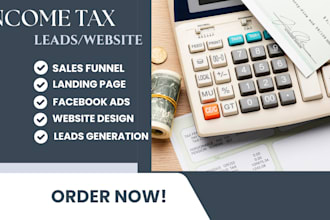 tax income leads tax website income tax tax preparation finance website tax lead