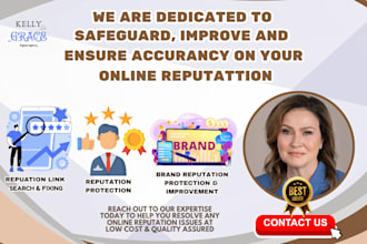 remove negative links and do online reputation management