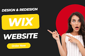 create wix website design or redesign wix landing page wix online store