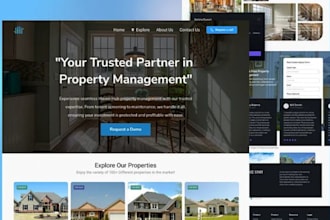 design property management website real estate website vacation rental