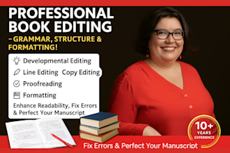 proofread developmental edit fiction novel fanfic book editing final book format