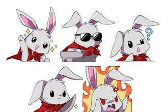 create chibi twitch emotes or sub badges in bulk for you