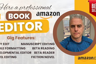 line, copy, structural edit  romance fanfiction ya novel kdp journal book editor