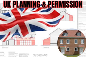 create architectural plans for UK planning permission, extension, floor plan
