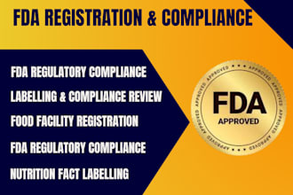 do fda registration compliance assistance for food, drug cosmetics products