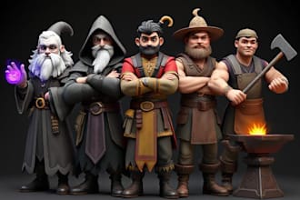 draw your fantasy character from dnd or video game for you