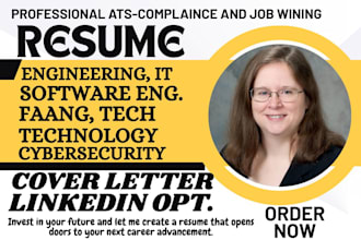 write executive engineering, software engineer, it, tech sales, faang resume