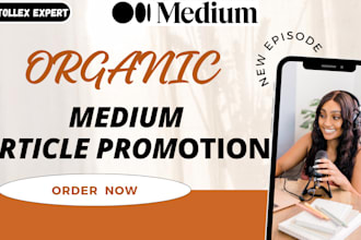 do organic medium article promotion to active audience