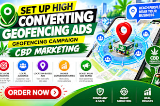 set up high converting geofencing ads geofencing campaign cbd marketing