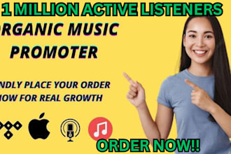 spotify amazon itunes iheart deezer bandcamp soundcloud promotion real listeners