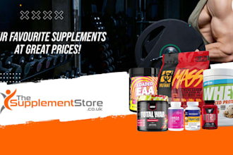 design health supplement store, health fitness  website spa website
