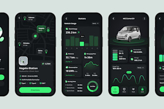 develop charging app, fleet management app, location app, car tracking app