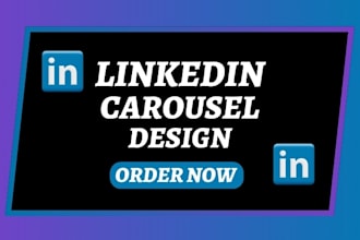 create professional carousel design for linkedin and instagram