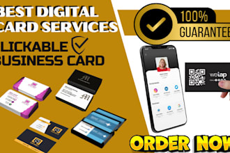 create a clickable digital business card like a mini website